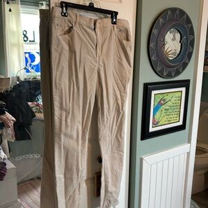 Loft size 16 soft velvety tan jeans barely worn